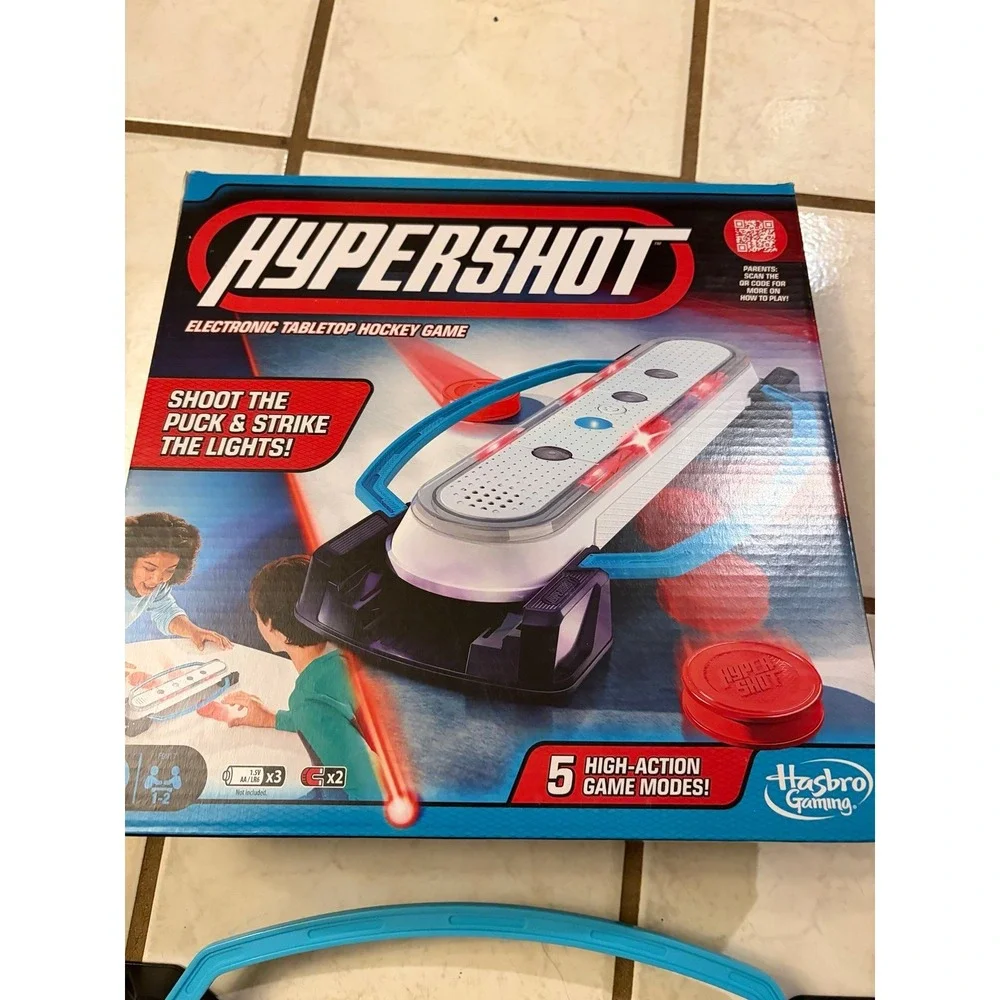 Hypershot Electronic Tabletop Hockey Game | 5 Games in 1 | Music, Lights